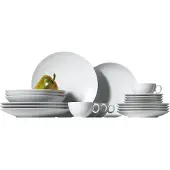 Rosenthal Loft Weiß Kombi-Set 4 Personen mit Teetasse / Cappuccinotasse 20-tlg. Loft Weiß 11900-800001-18844