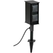 Albert 662104 Steckdosenspiess 4-fach schwarz