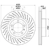 Hella Bremsscheibe PRO High Carbon 8DD 355 125-031