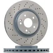 FEBI BILSTEIN Bremsscheibe 26107 Vorderachse Gelocht 330mm für MERCEDES-BENZ