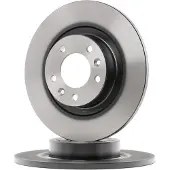 TRW Bremsscheibe DF6134 hinten, voll, 1 Stück