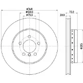Hella Bremsscheibe PRO High Carbon 8DD 355 120-751