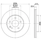 Hella Bremsscheibe PRO High Carbon 8DD 355 127-121