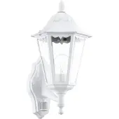 Eglo NAVEDO, Wandbeleuchtung für den Außenbereich, Weiß, Aluminium, Glas, IP44, Eingang, Garage, Garten, Terrasse, Transparent