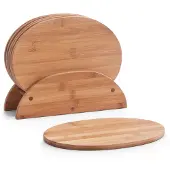 Zeller Frühstücksbrett "Bamboo", (Set, 7 St.), oval