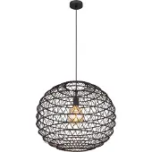 Globo Lighting Hängeleuchte Metall schwarz matt, 1x E27