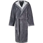 Cawö Bademantel 801 Kapuze Herren Anthracite-50 / 52