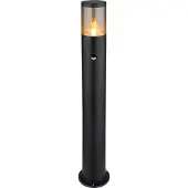 Globo Außenleuchte Edelstahl schwarz matt, 1x E27