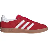 Adidas Kaufen Sie den Gazelle Indoor Rot bei Kicksshop. Klassischer roter Herrensneaker mit Obermaterial aus Wildleder und Retro-Gummisohle.