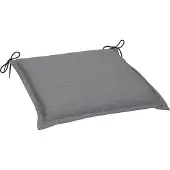 GO-DE Textil, 2er Set Sitzkissen Dora, uni hellgrau, 20925-2103
