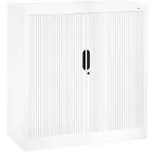 C+P Rollladenschrank Omnispace, 2 OH, abschließbar, B 1000 x T 420 x H 1030 mm, Stahl/Kunststoff, verkehrsweiß
