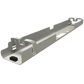 Fm Büromöbel Kabelwanne Move 2.0, silber, zum Anschrauben, aus Metall, 120 cm