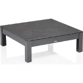 Kettler Comfort Lounge-Tisch 95 x 95 x 33cm, anthrazit matt/anthrazit, Aluminium/Keramik-Glas