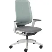 Sedus Bürostuhl seflex, ef-122/002, grau / matcha, Stoff / Netz, belastbar bis 130 kg