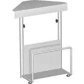 Geramöbel PC-Halterung S-500910-SI, silber, zur Schreibtischmontage für Mini- & Midi-Tower