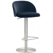 Mayer Barstuhl Sitzmöbel 1216 48 x 49 x 77 cm Stahl blau