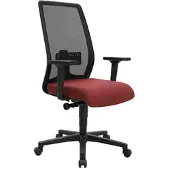 Topstar Bürostuhl Euro Star 200, EU20O G270, bordeaux / schwarz, Stoff / Netz, bis 110 kg