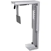 Geramöbel PC-Halterung S-500915-SI, silber, zur Schreibtischmontage für Mini- & Midi-Tower
