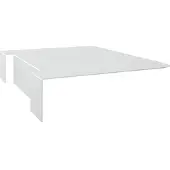 Fm Büromöbel Ansteck-Ablageboard silber, 9.5 cm
