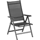 Kettler Basic Plus Multipositionssessel, anthrazit/anthrazit, Aluminium/Outdoorgewebe