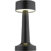 Globo Tischlampe Tischleuchte Schlafzimmerlampe Wohnzimmerleuchte, Metall Kunststoff, Akku dimmbar CCT Schaltung, 1,2W 65Lm 2700K 4000K 6500K, H 21 cm