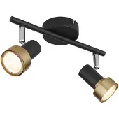 Globo 57917-2G, Schwarz, Metall, IP20, I, GU10, 25 W