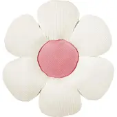 Magma Heimtex Magma Dekokissen Minnie 50 cm rund | elfenbein - weiß