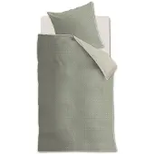 Rivièra Maison Bettwäsche Bambu_Grey Green_DE_UV_155x220 155 x 220 cm + 1x 80 x 80 cm 1 Bettbezug, 1 Kissenbezug