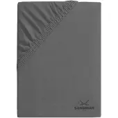 Sansibar Topper-Spannbettlaken in Anthrazit | Gr.: 180-200 x 200 cm