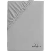 Sansibar Topper-Spannbettlaken in Titan | Gr.: 180-200 x 200 cm