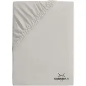 Sansibar Spannbettlaken in Stone | Gr.: 90-100 x 200 cm