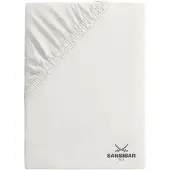 Sansibar Topper-Spannbettlaken in Offwhite | Gr.: 180-200 x 200 cm