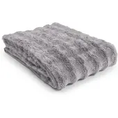 Magma Heimtex Magma Plaid Aline 140x200 cm | grau - grau