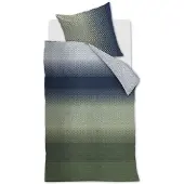 Beddinghouse Mako-Satin-Bettwäsche-Garnitur Duco Farbe Blue Green Größe 155x220 cm + 80x80 cm