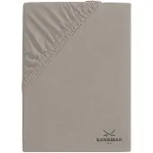 Sansibar Topper-Spannbettlaken "" in Taupe | Gr.: 140-160 x 200-220 cm
