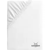 Sansibar Topper-Spannbettlaken in Weiß | Gr.: 140-160 x 200-220 cm