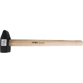Stier Vorschlaghammer, 3 kg, Eschenstiel für optimale Handhabung, DIN 1042 konform, aus Spezialstahl, ideal für Renovierungs- und Abrissarbeiten, langlebig und robust