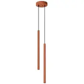 Sollux Pendelleuchte PASTELO 2 roter Ocker 2xG9 8W Stahl 104x15x15cm