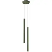 Sollux Pendelleuchte PASTELO 2 olivgrün 2xG9 8W Stahl 104x15x15cm