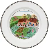 Villeroy & Boch Brotteller "Brotteller Bauernhof Design Naif ø 17 cm bunt"