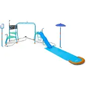 Plum : Wasserpark Wasser - Garten-Spielplatz mit Geschicklichkeitsparcours