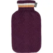 Fashy Wärmflasche 2 Liter mit Rollkragenbezug in burgunderrot 67457 46