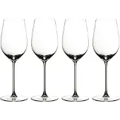 Riedel Veritas Riesling/Zinfandel Weinglas - Kristallglas - 14 oz (ca. 414 ml) - 4-teiliges Set, spülmaschinengeeignet