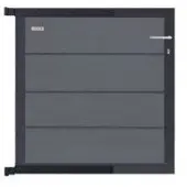 Elephant Zauntor Modular EVO 91 WPC steingrau 90x93cm, Leiste Anthrazit - DIN links inkl. Beschlag 8712981507752