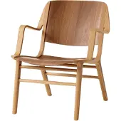 &tradition AX HM11 Sessel, eiche lackiert / walnuss