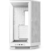 NZXT H6 Flow RGB, Midi Tower, PC, Weiß, ATX, micro ATX, Mini-ITX, Stahl, Gehärtetes Glas, Blau, Grün, Rot