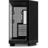 NZXT H6 Flow, Midi Tower, PC, Schwarz, ATX, micro ATX, Mini-ITX, Stahl, Gehärtetes Glas, 16,3 cm