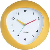 Karlsson - Wanduhr Funky Vibes - Leuchtendes Gelb - 4.4x25.5x25.5cm
