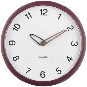Karlsson - Wanduhr Bella - Dunkles Lila - 4.2x30x30cm