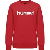 Hummel Sweatshirt Damen Cotton Logo